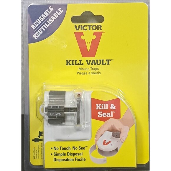 NWT Victor Mouse Trap Reusable Kill & Seal Reusable Kill Vault ~ 2-Pack - Picture 2 of 3